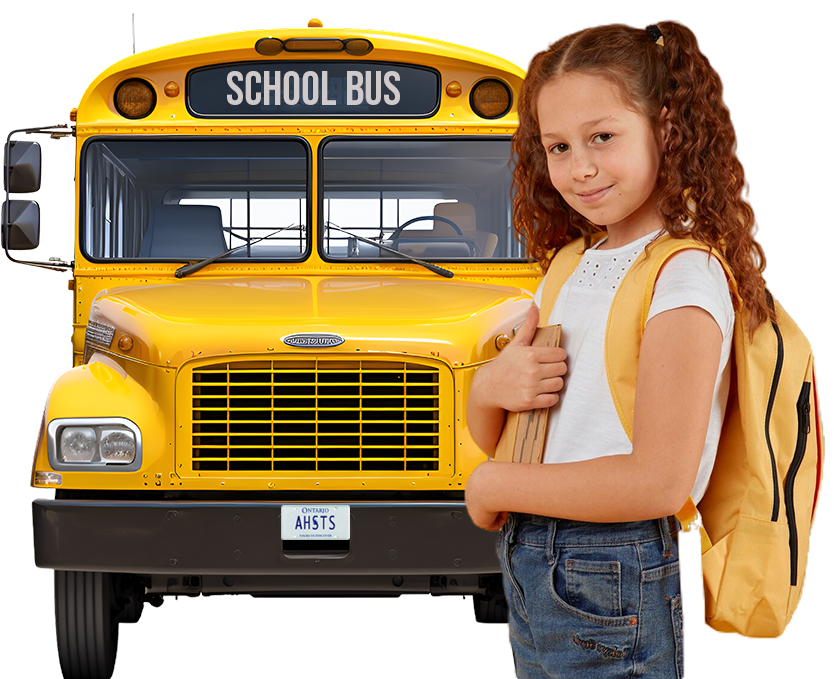 girl and bus